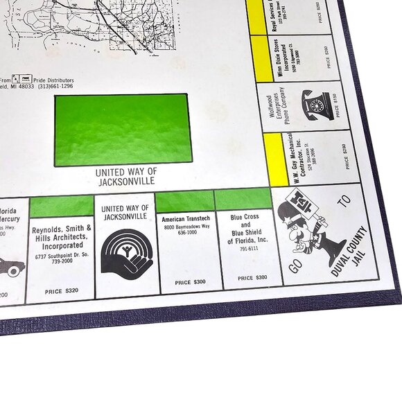 Jax-opoly 1984/85 Edition Board Game Jacksonville FL 1st Edition Open Box Rare - Picture 16 of 16